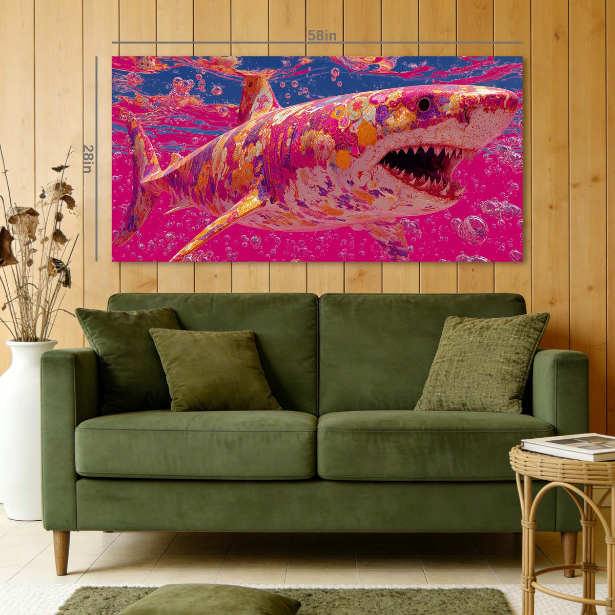 Pink Black and White Abstract Wall Art Canvas Painting Prints Artwor Office Bedroom Living Room Decor