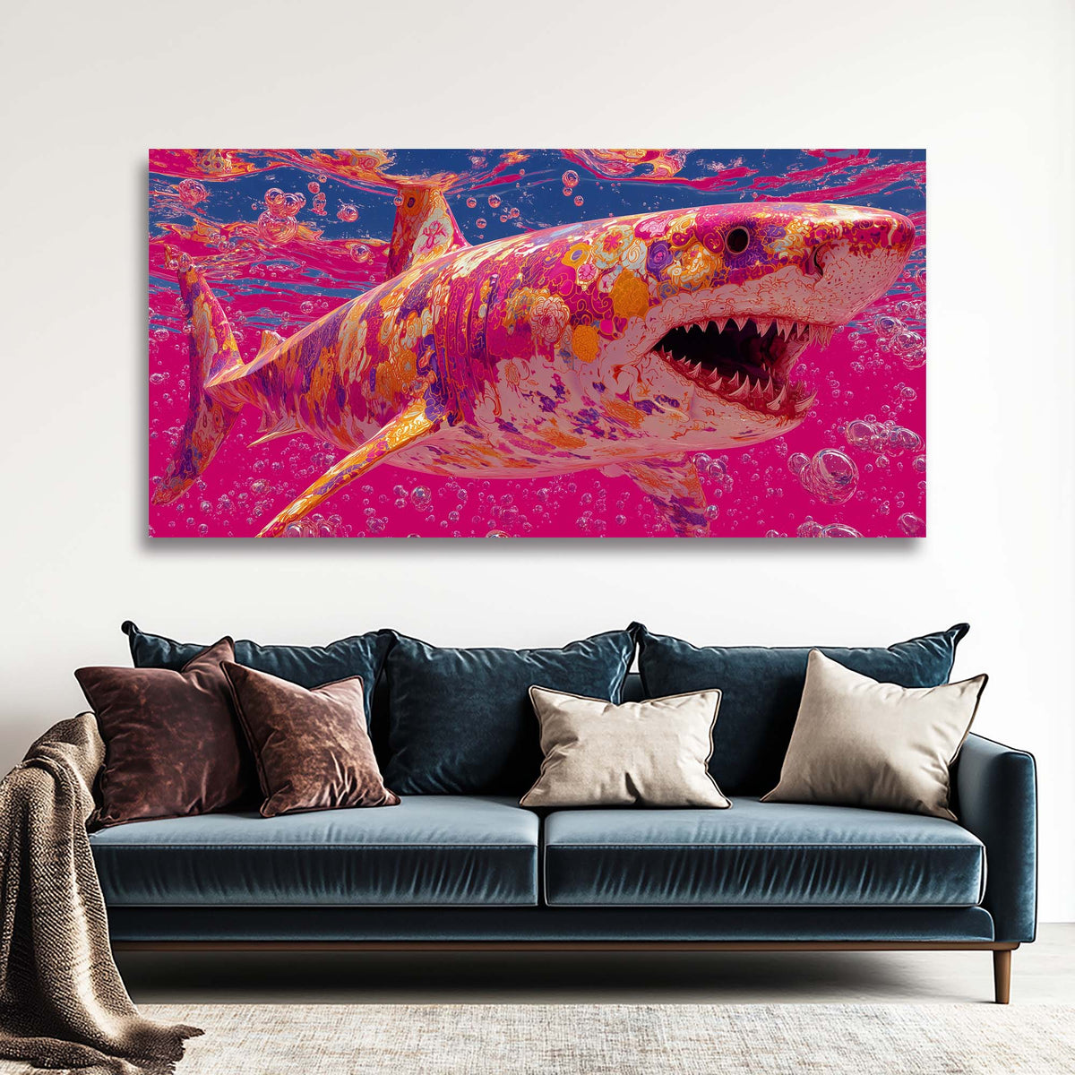 Pink Black and White Abstract Wall Art Canvas Painting Prints Artwor Office Bedroom Living Room Decor