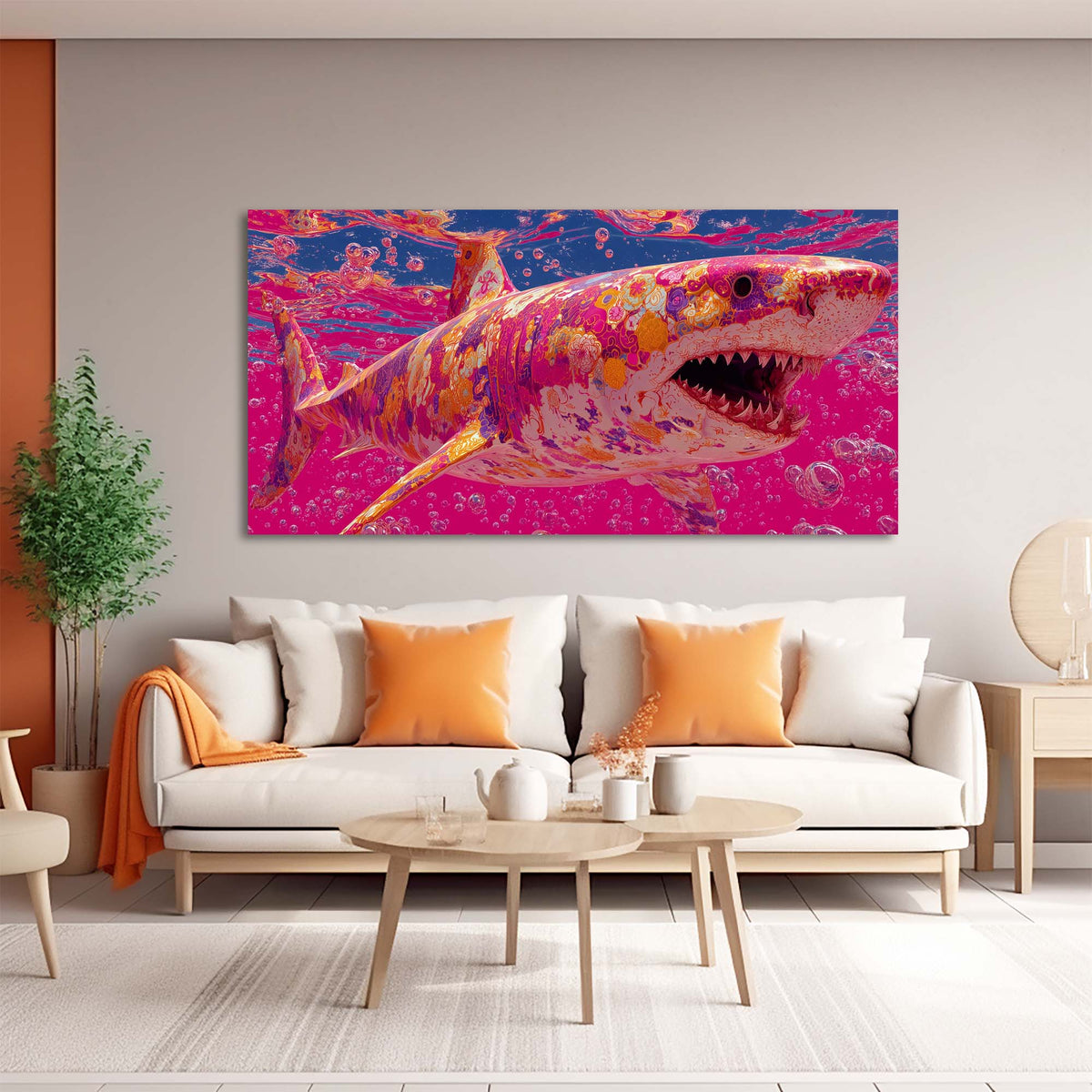 Pink Black and White Abstract Wall Art Canvas Painting Prints Artwor Office Bedroom Living Room Decor
