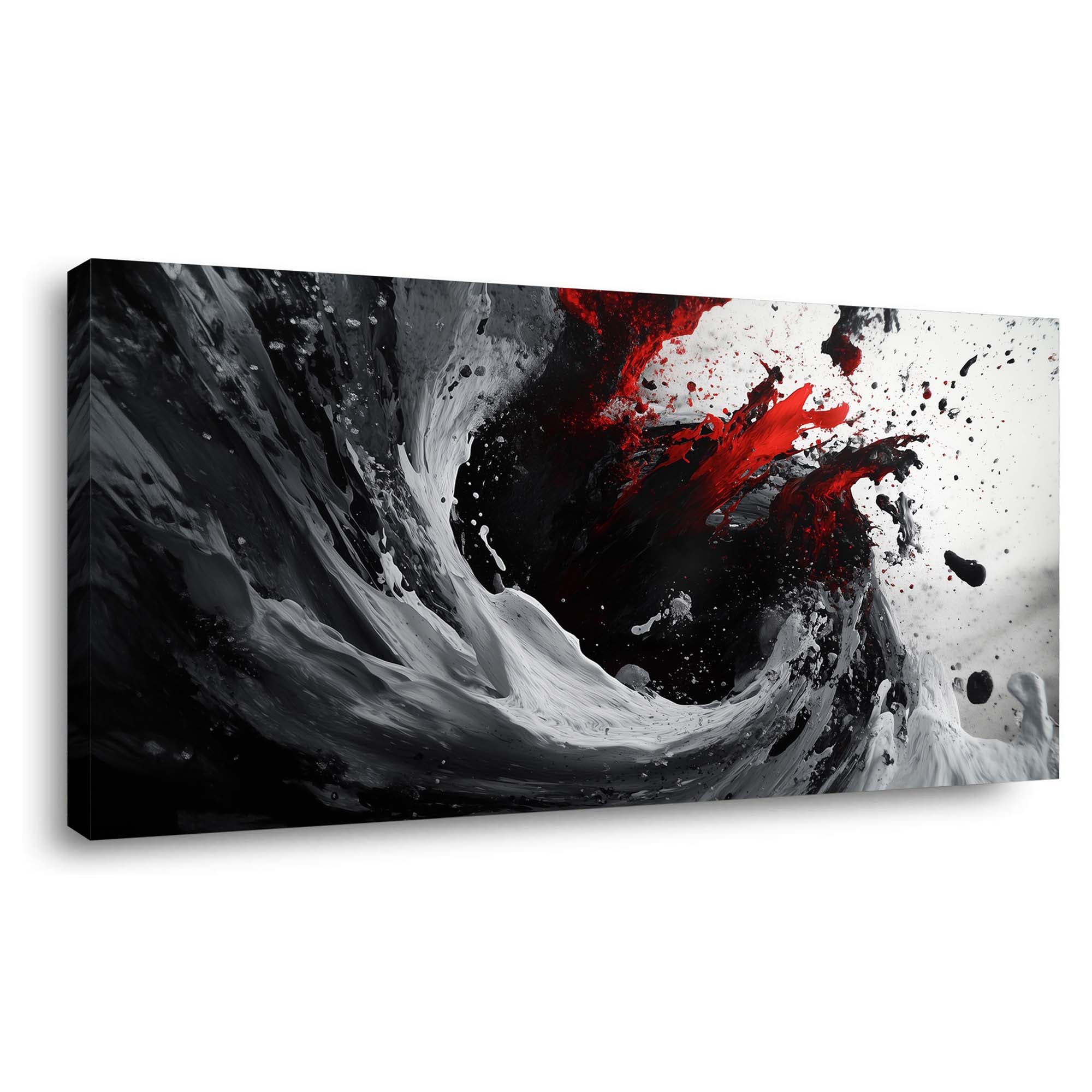 Black Abstract Wall Art for Living Room Canvas Painting Prints Art Deco Artwork Office Bedroom Decor