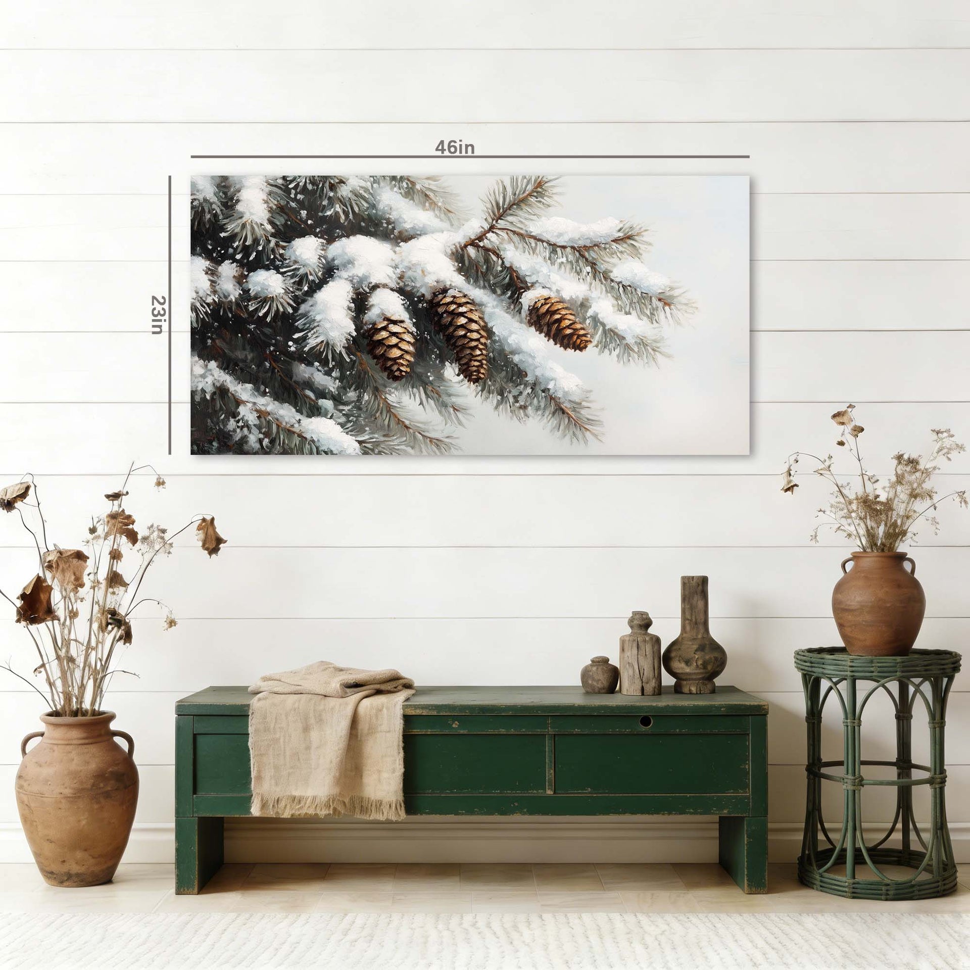 White Wildlife Nature Wall Art for Living Room Canvas Painting Prints Artwork Family Bedroom Office Decor