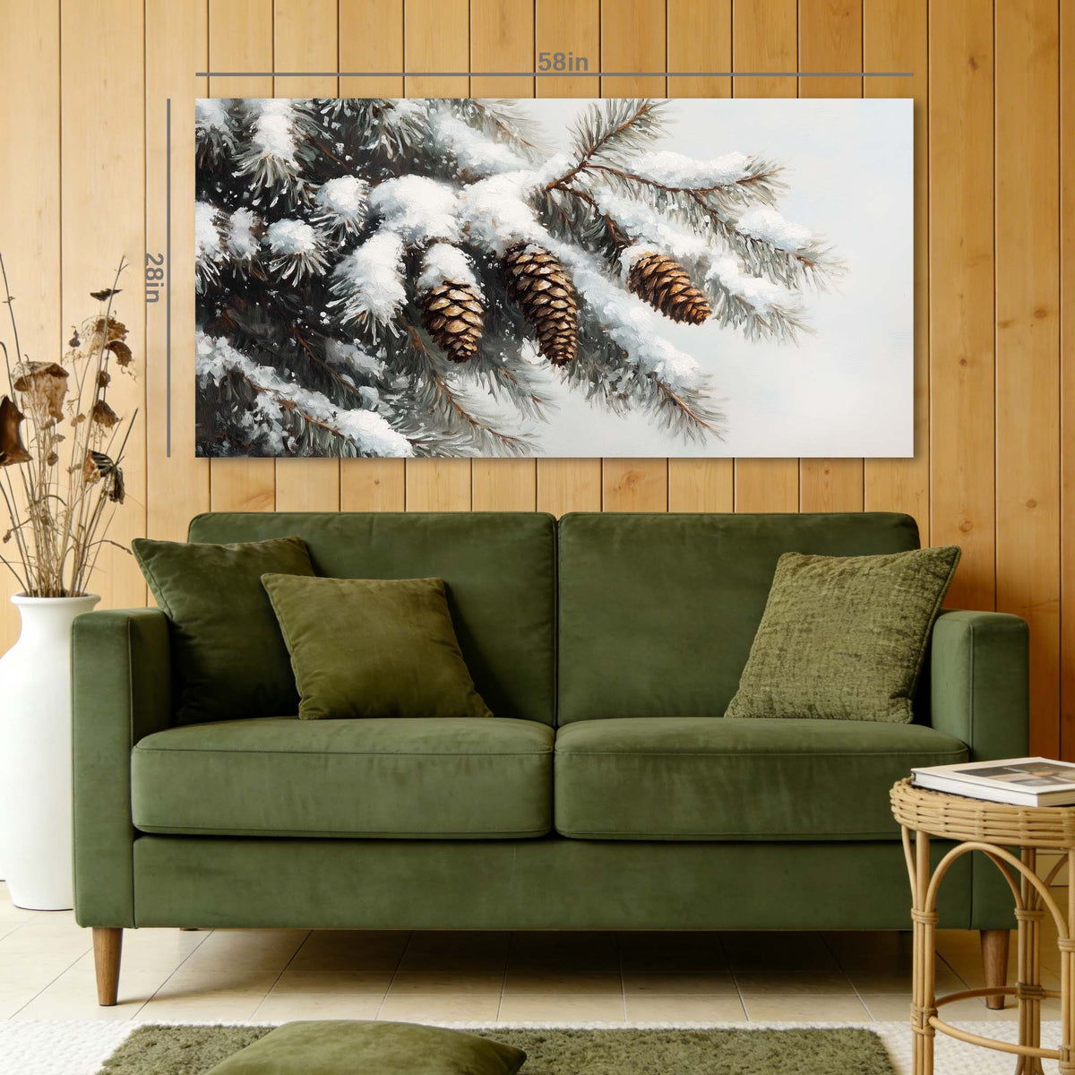 White Wildlife Nature Wall Art for Living Room Canvas Painting Prints Artwork Family Bedroom Office Decor