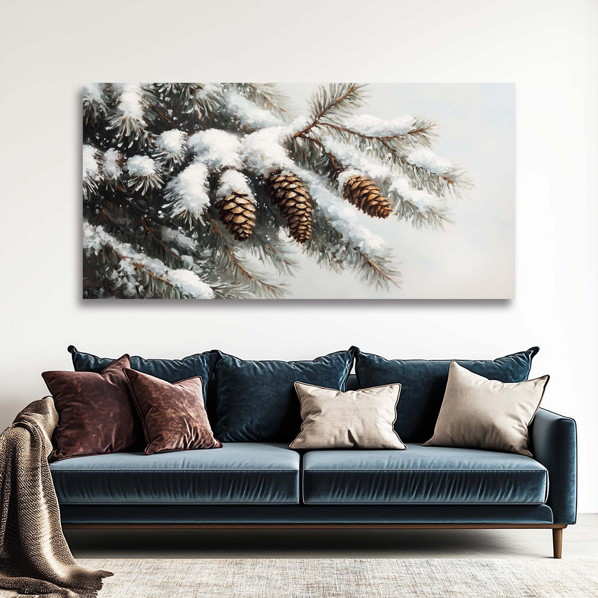 White Wildlife Nature Wall Art for Living Room Canvas Painting Prints Artwork Family Bedroom Office Decor