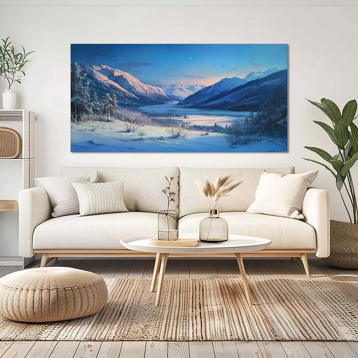 Pink Wildlife Nature Wall Art Art Deco Painting Prints Canvas Artwork Living Room Family Bedroom Office Decor