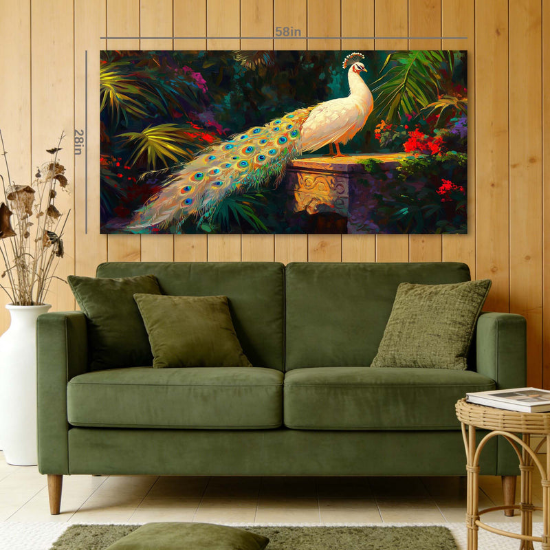 Green Tropical Floral Wall Art for Living Room Canvas Painting Prints Artwork Family Bedroom Office Decor