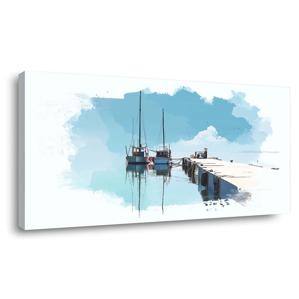 Blue Wildlife Nature Canvas Wall Art for Living Room Prints Artwork Bedroom Office Decor
