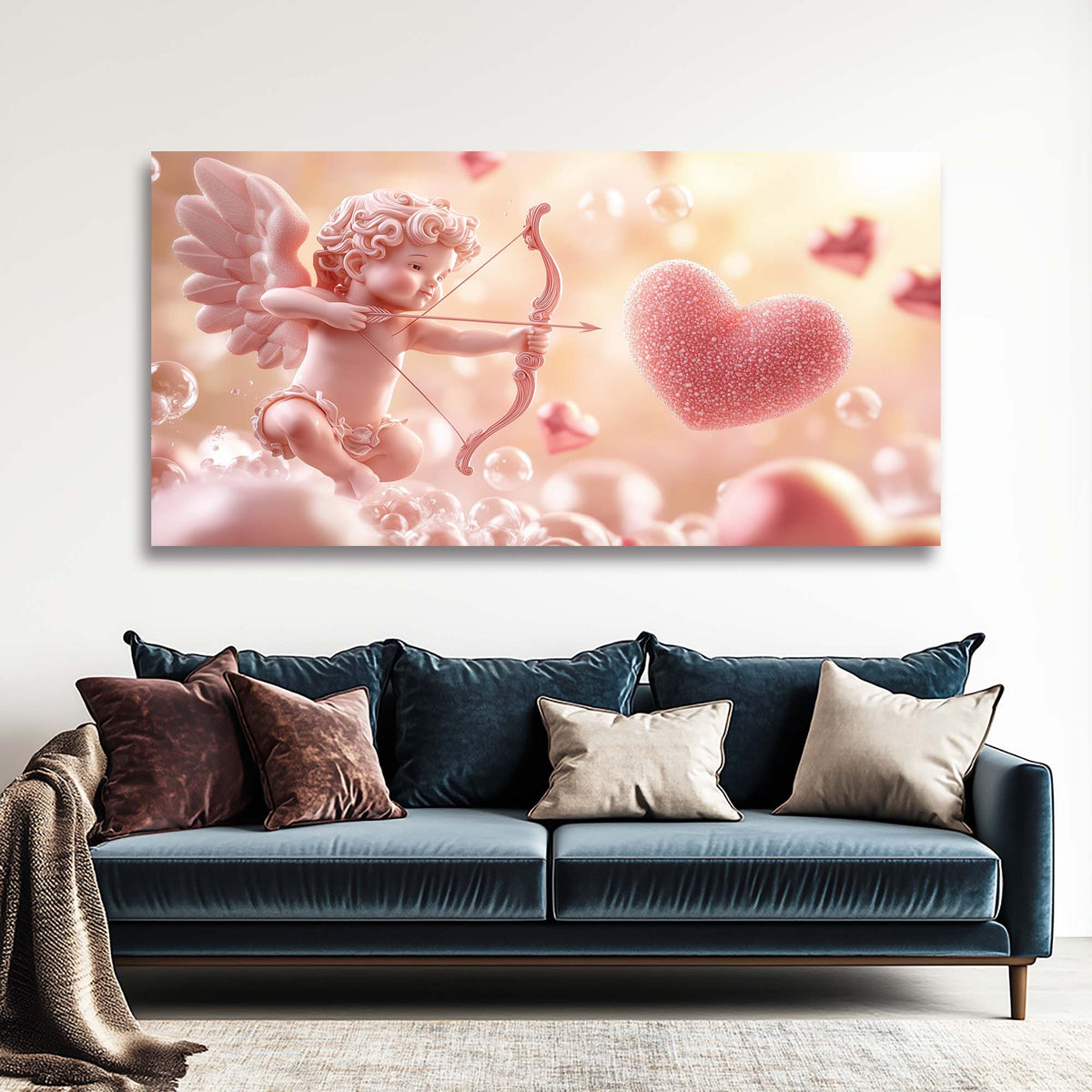 Pink Black and White Abstract Wall Art for Living Room Canvas Painting Prints Artwork Family Bedroom Office Decor