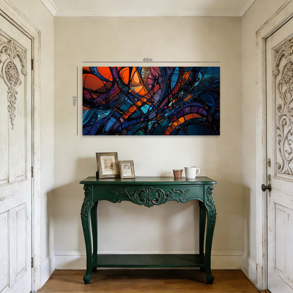 Purple Mysterious Abstract Wall Art Art Deco Painting Prints Canvas Artwork Living Room Family Bedroom Office Decor