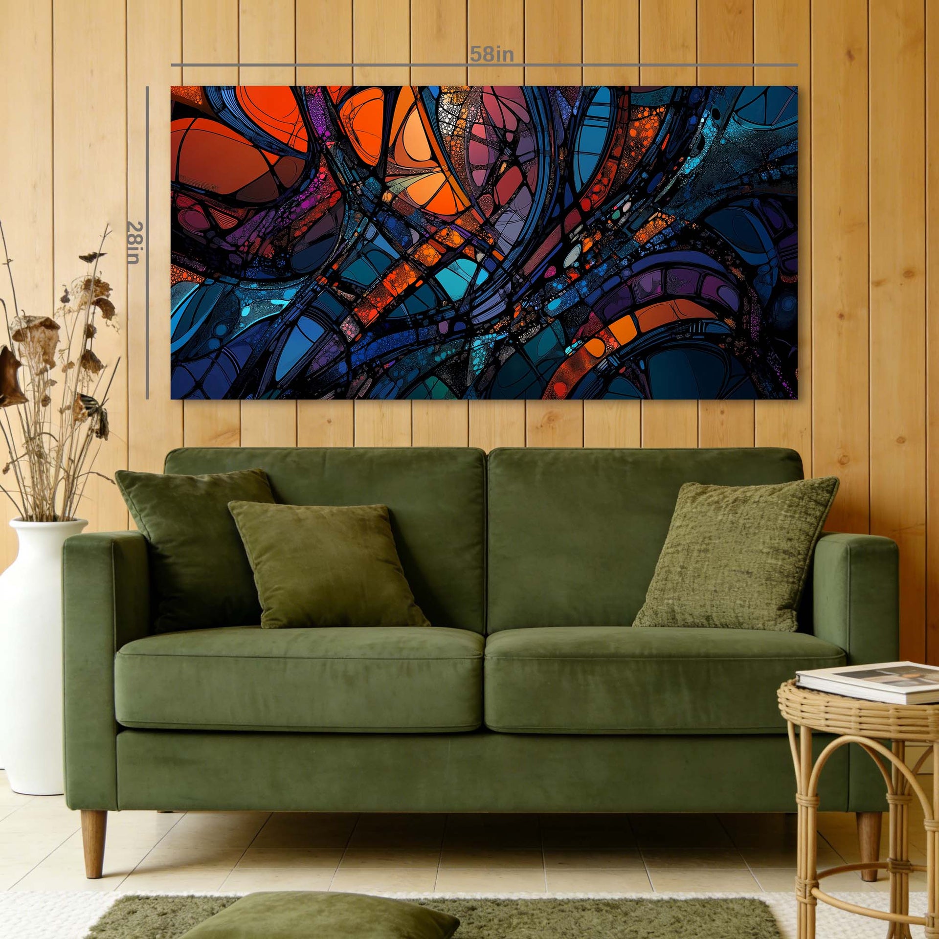 Purple Mysterious Abstract Wall Art Art Deco Painting Prints Canvas Artwork Living Room Family Bedroom Office Decor