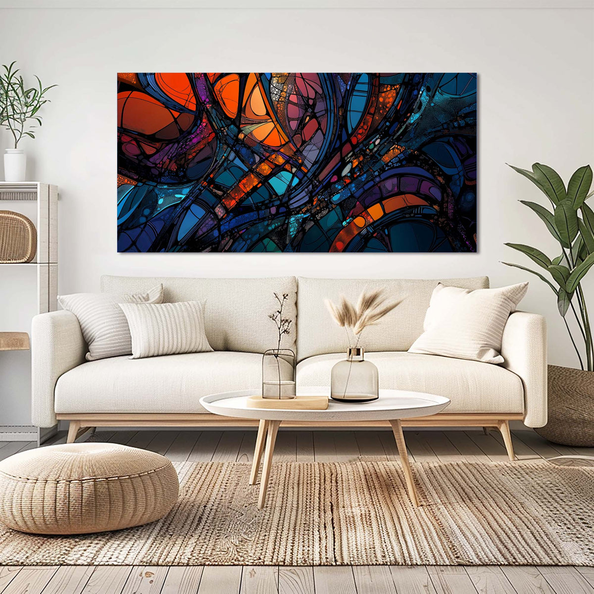 Purple Mysterious Abstract Wall Art Art Deco Painting Prints Canvas Artwork Living Room Family Bedroom Office Decor