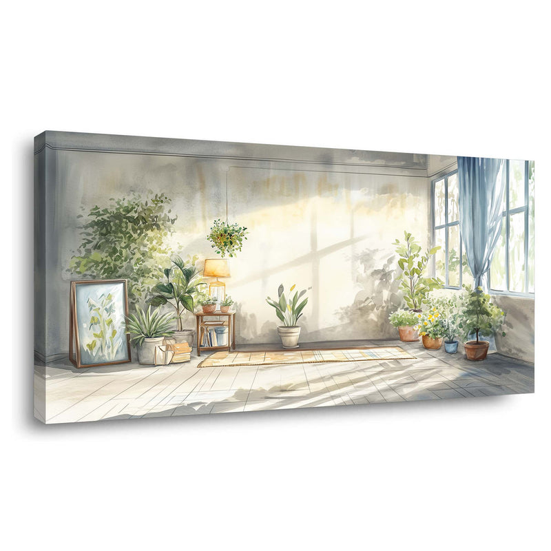 Blue Rustic Nature Canvas Wall Art for Living Room Prints Artwork Bedroom Office Decor