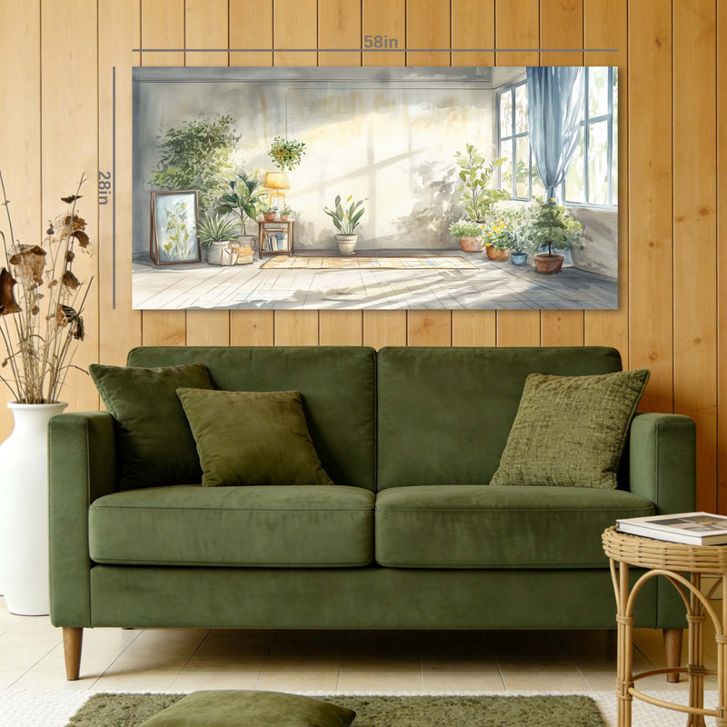 Blue Rustic Nature Canvas Wall Art for Living Room Prints Artwork Bedroom Office Decor
