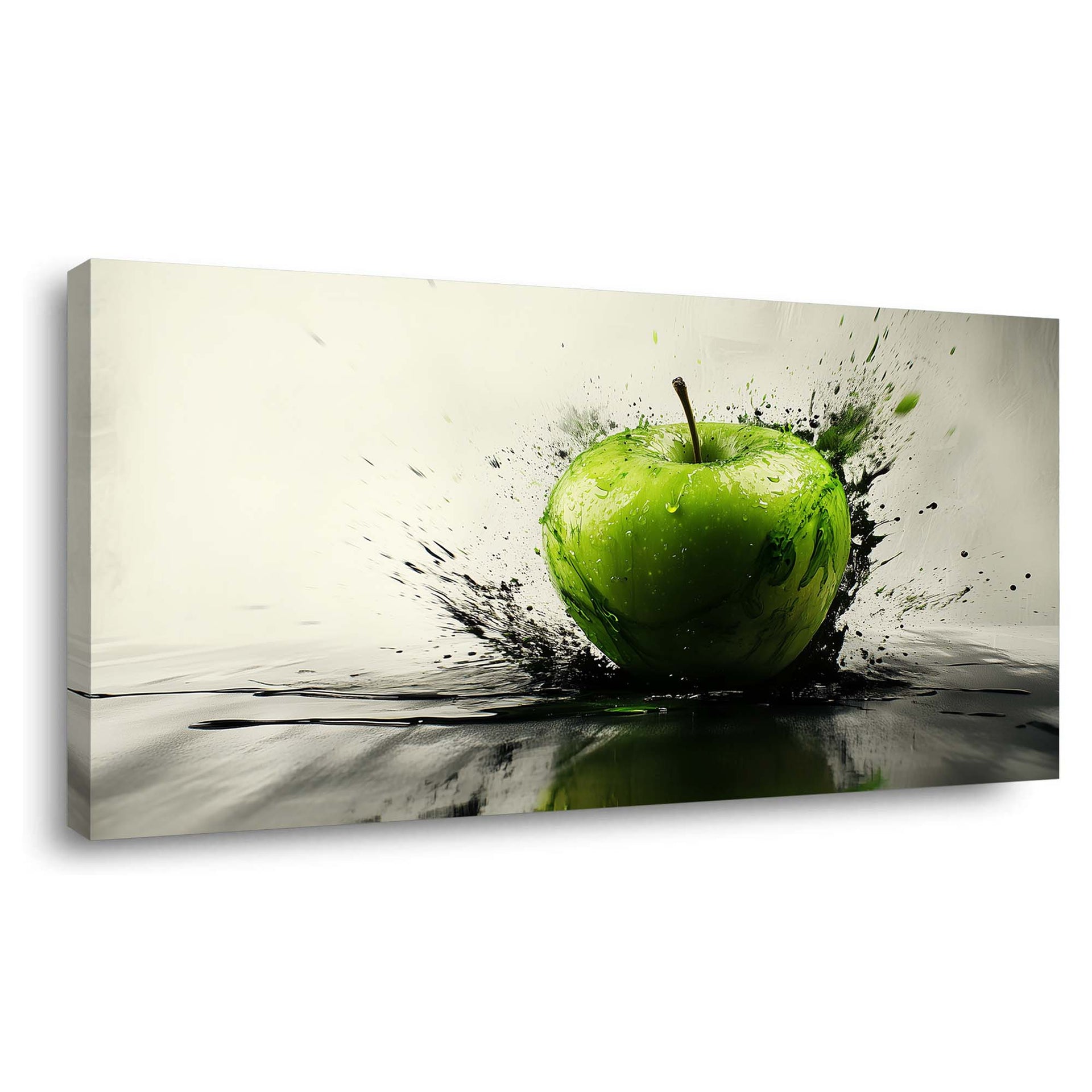 Black Black and White Abstract Wall Art Art Deco Painting Prints Canvas Artwork Living Room Family Bedroom Office Decor