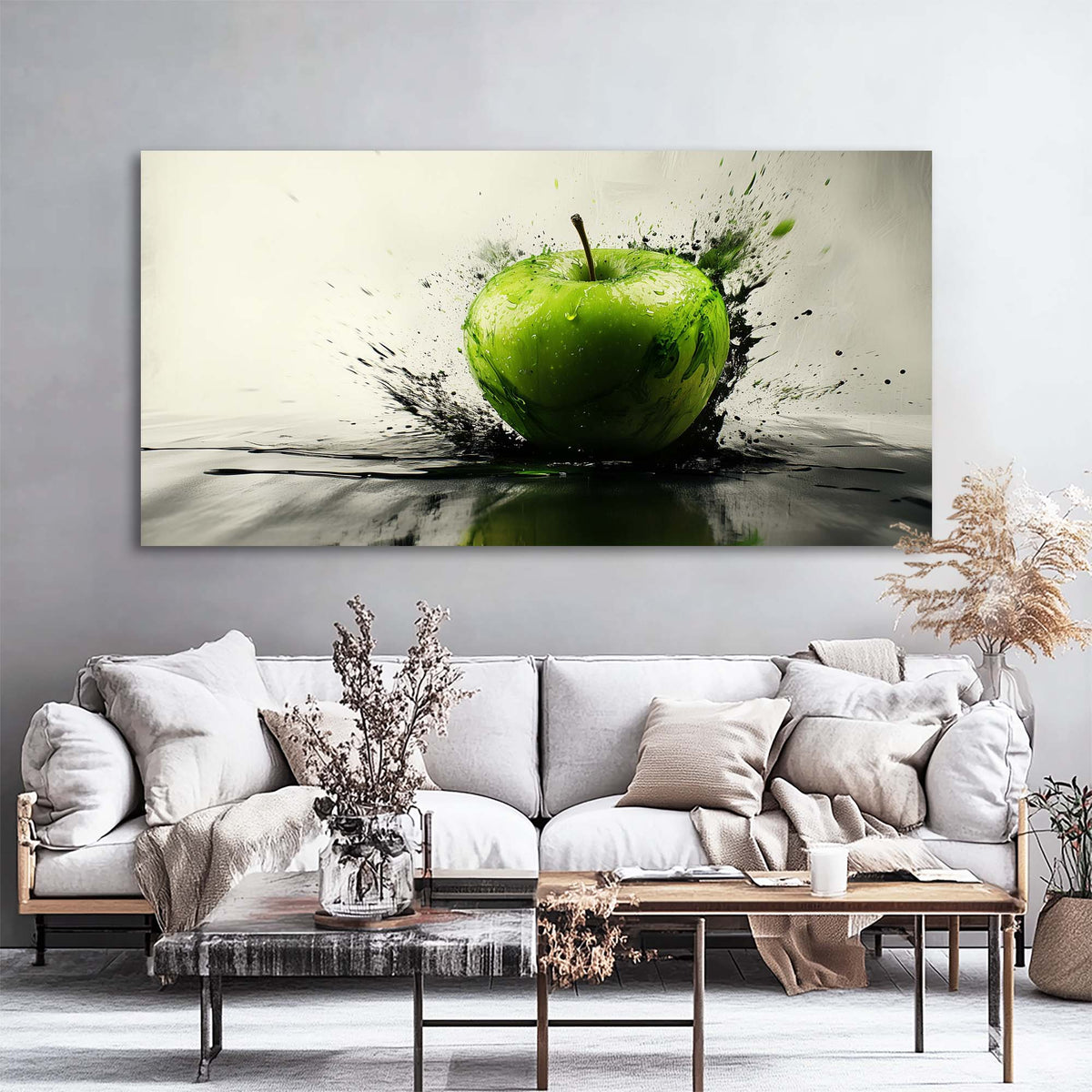 Black Black and White Abstract Wall Art Art Deco Painting Prints Canvas Artwork Living Room Family Bedroom Office Decor