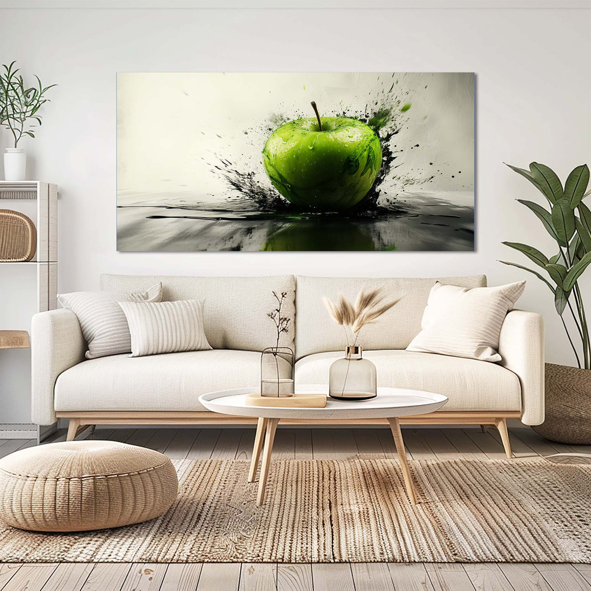 Black Black and White Abstract Wall Art Art Deco Painting Prints Canvas Artwork Living Room Family Bedroom Office Decor