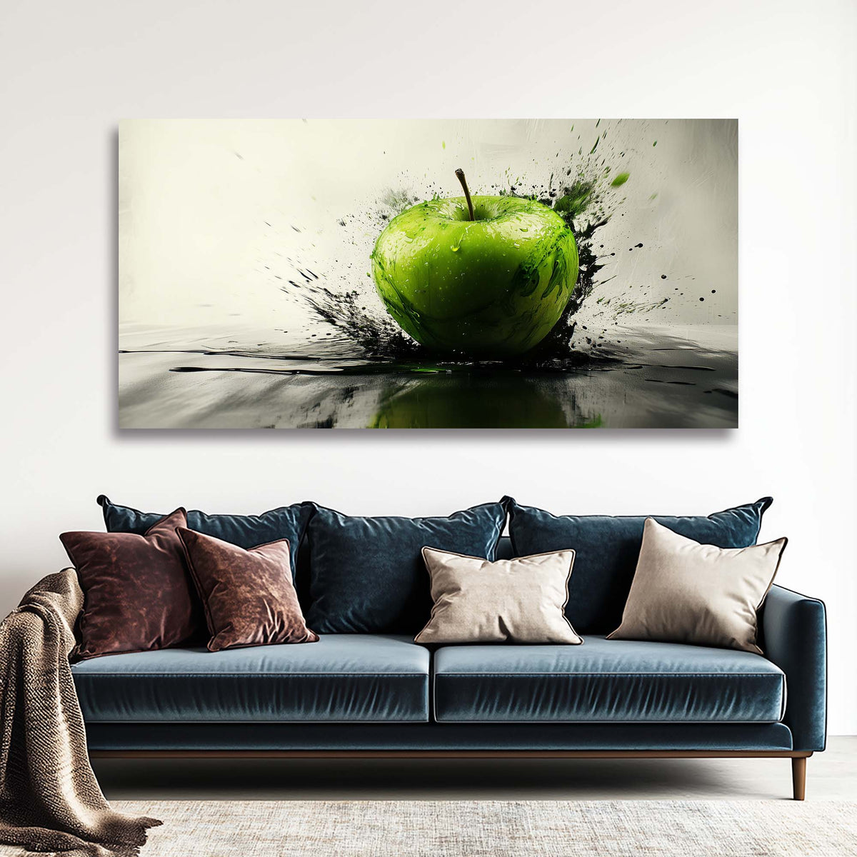 Black Black and White Abstract Wall Art Art Deco Painting Prints Canvas Artwork Living Room Family Bedroom Office Decor