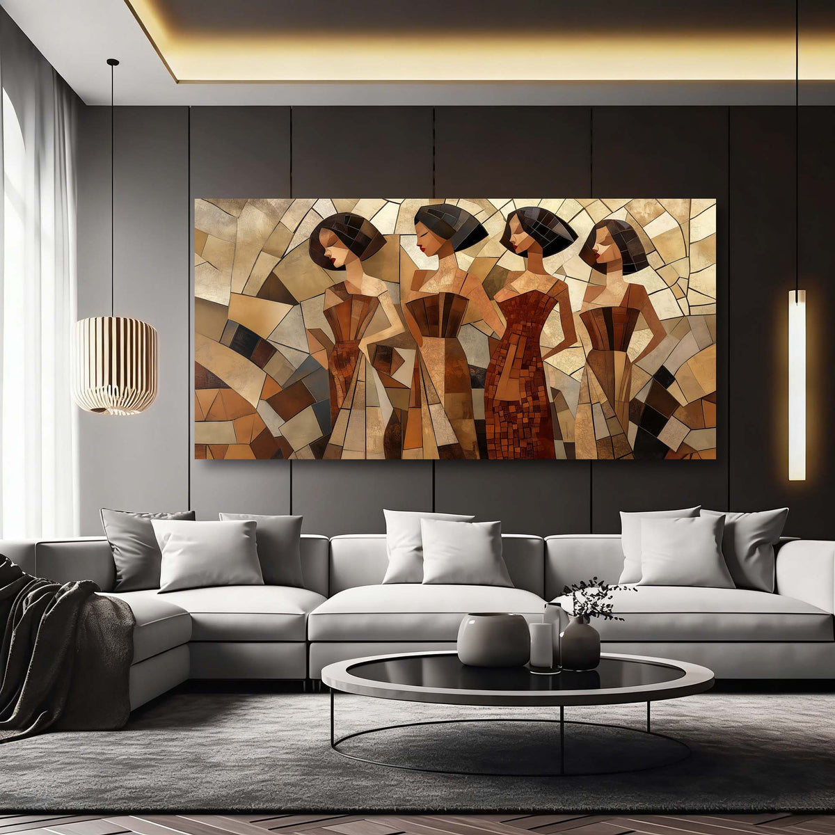 Black Black and White Abstract Wall Art for Living Room Canvas Painting Prints Artwork Family Bedroom Office Decor