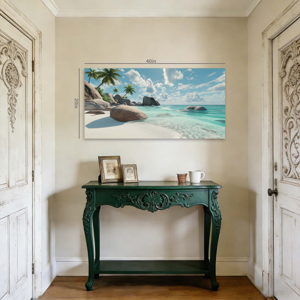 Brown Tropical Nature Canvas Wall Art for Living Room Prints Artwork Bedroom Office Decor