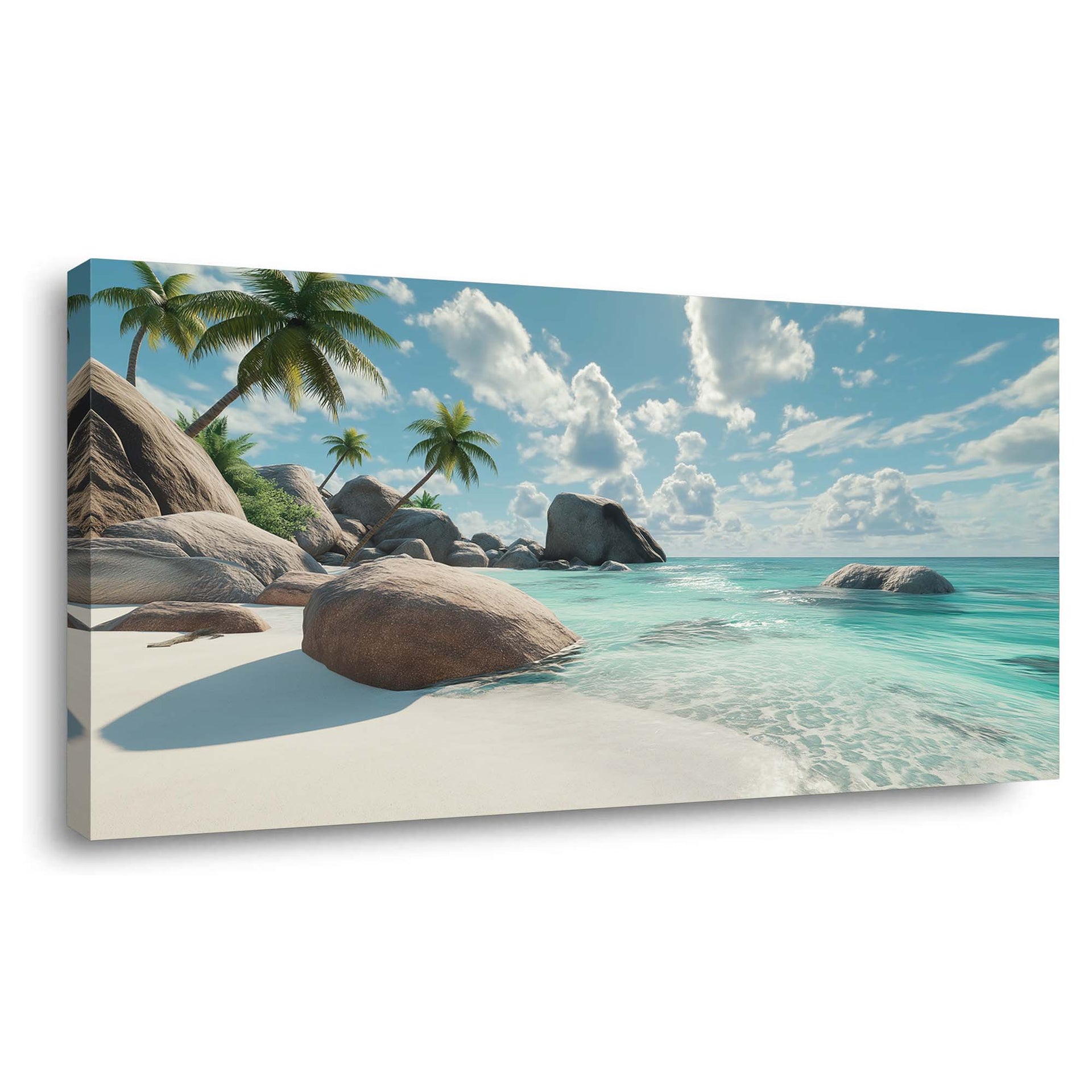 Brown Tropical Nature Canvas Wall Art for Living Room Prints Artwork Bedroom Office Decor