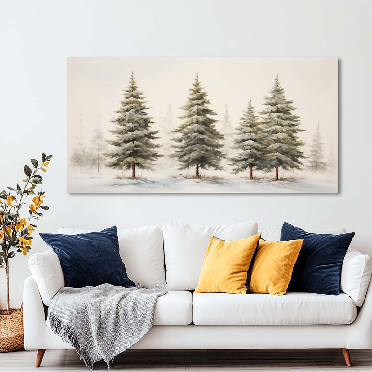 Gray Wildlife Nature Wall Art Canvas Painting Prints Artwor Office Bedroom Living Room Decor