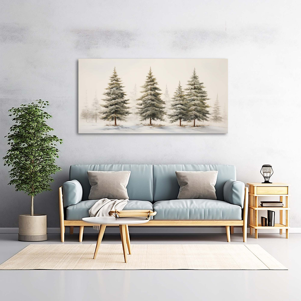 Gray Wildlife Nature Wall Art Canvas Painting Prints Artwor Office Bedroom Living Room Decor