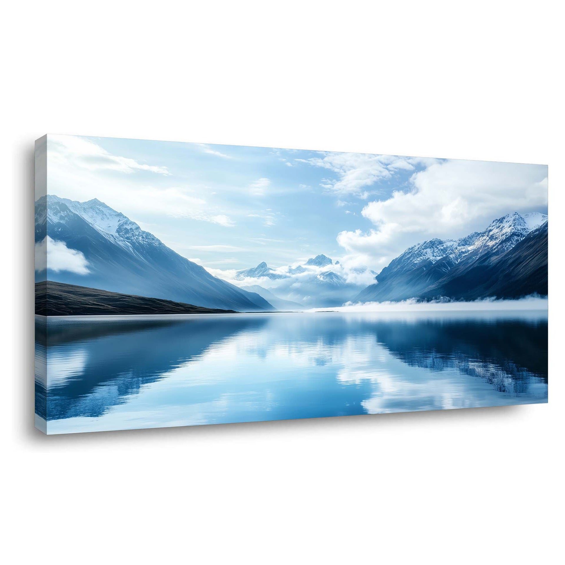 Blue Nature Wall Art for Living Room Canvas Painting Prints Art Deco Artwork Office Bedroom Decor