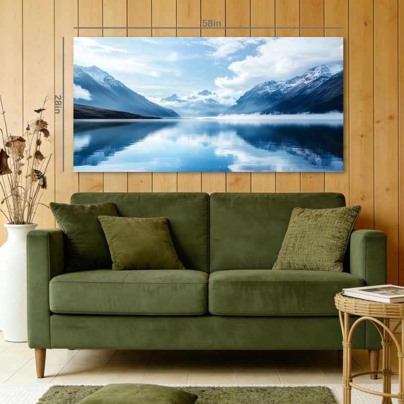Blue Nature Wall Art for Living Room Canvas Painting Prints Art Deco Artwork Office Bedroom Decor