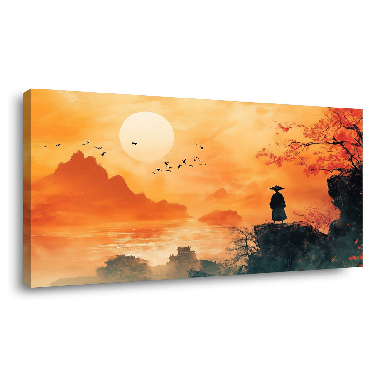 White Traditional Birds Canvas Wall Art for Living Room Prints Artwork Bedroom Office Decor