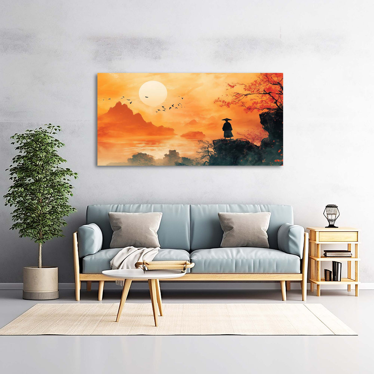 White Traditional Birds Canvas Wall Art for Living Room Prints Artwork Bedroom Office Decor