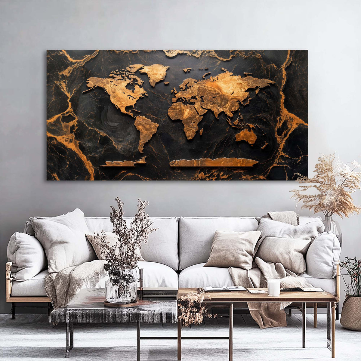 Black Nature Wall Art Paintings Print Canvas Painting Prints Modern Artwork Office Living Room Over the Couch Bedroom Decor