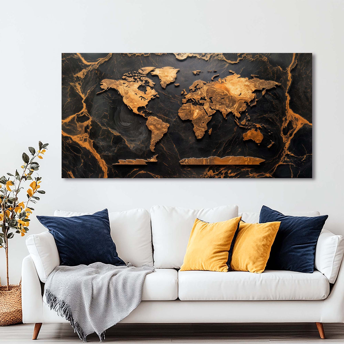 Black Nature Wall Art Paintings Print Canvas Painting Prints Modern Artwork Office Living Room Over the Couch Bedroom Decor