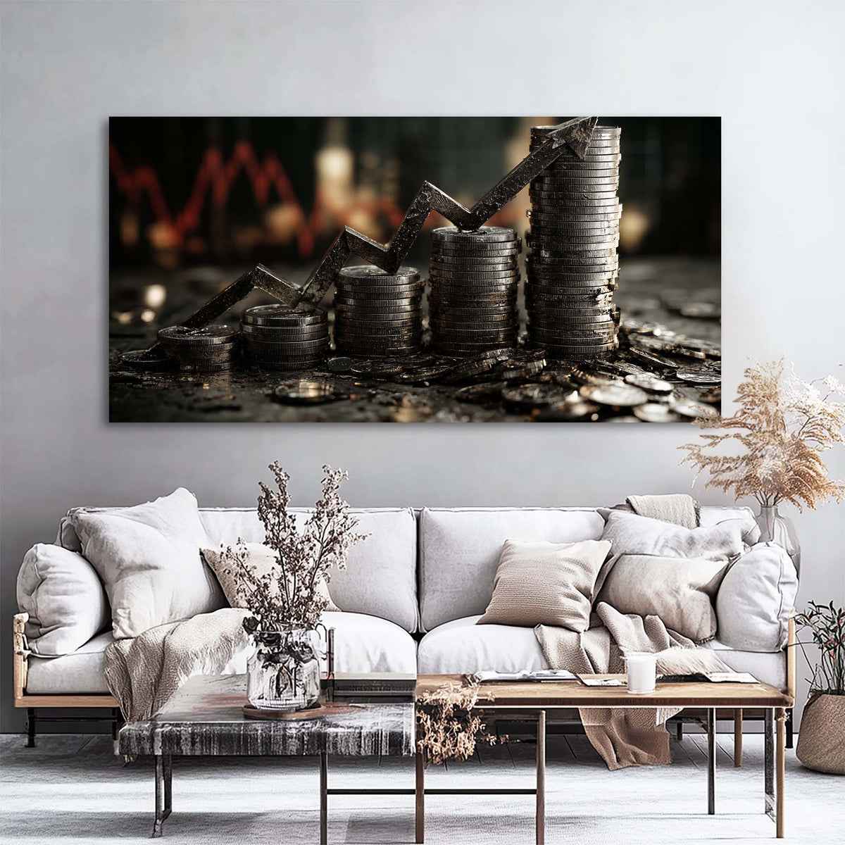 Red Abstract Wall Art Paintings Print Canvas Painting Prints Modern Artwork Office Living Room Over the Couch Bedroom Decor