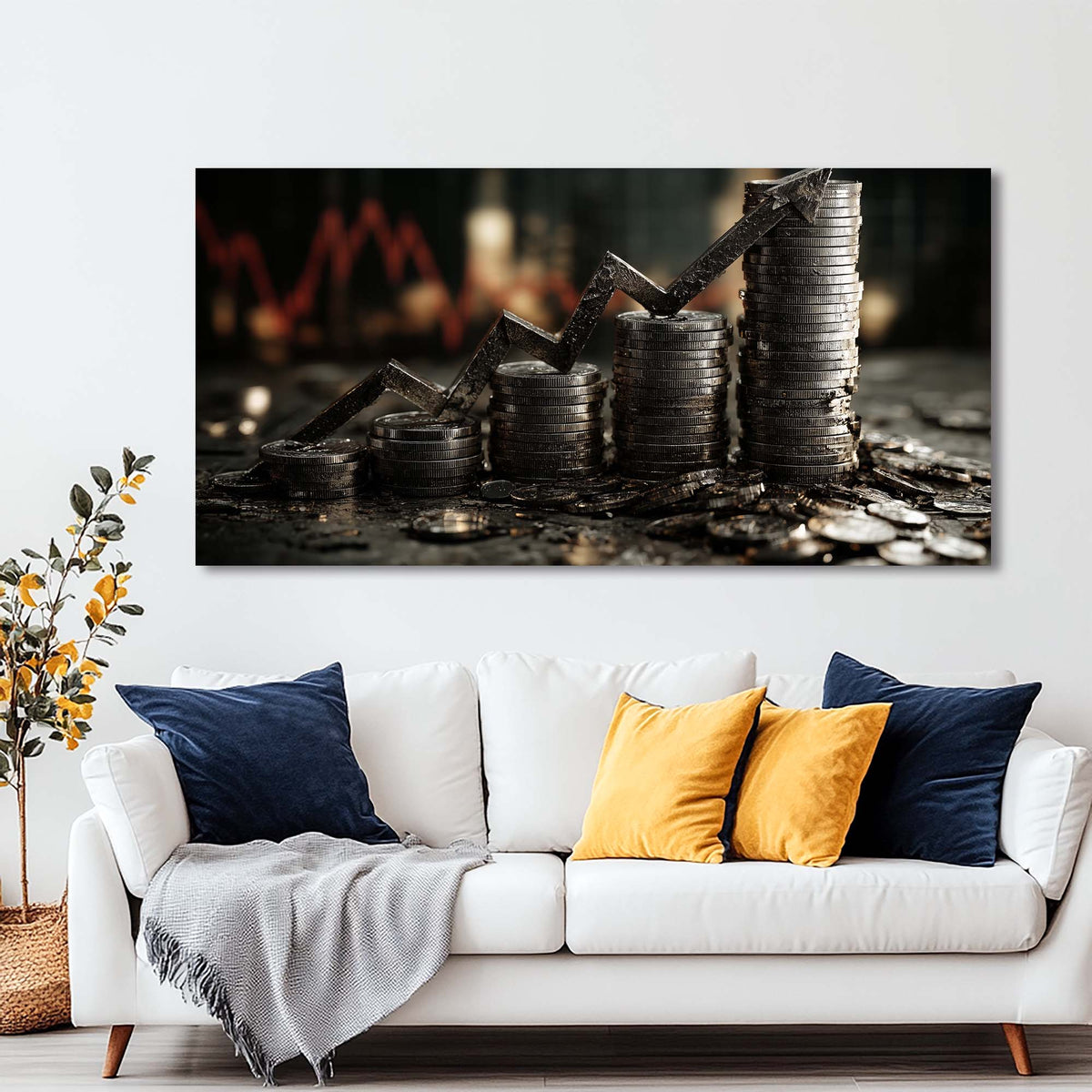 Red Abstract Wall Art Paintings Print Canvas Painting Prints Modern Artwork Office Living Room Over the Couch Bedroom Decor