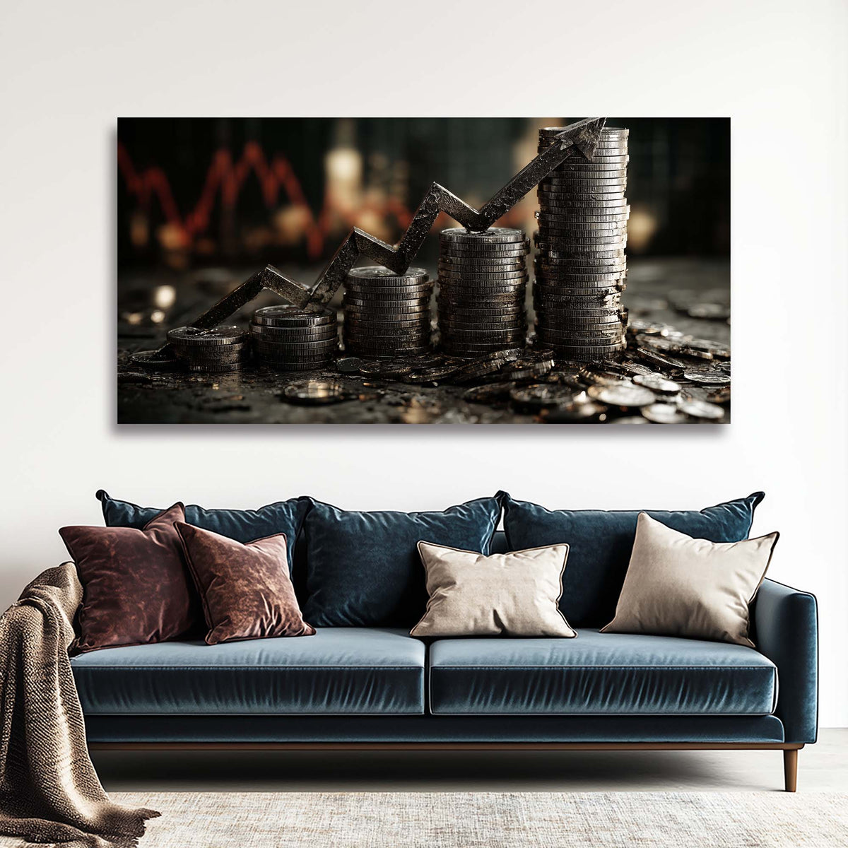 Red Abstract Wall Art Paintings Print Canvas Painting Prints Modern Artwork Office Living Room Over the Couch Bedroom Decor