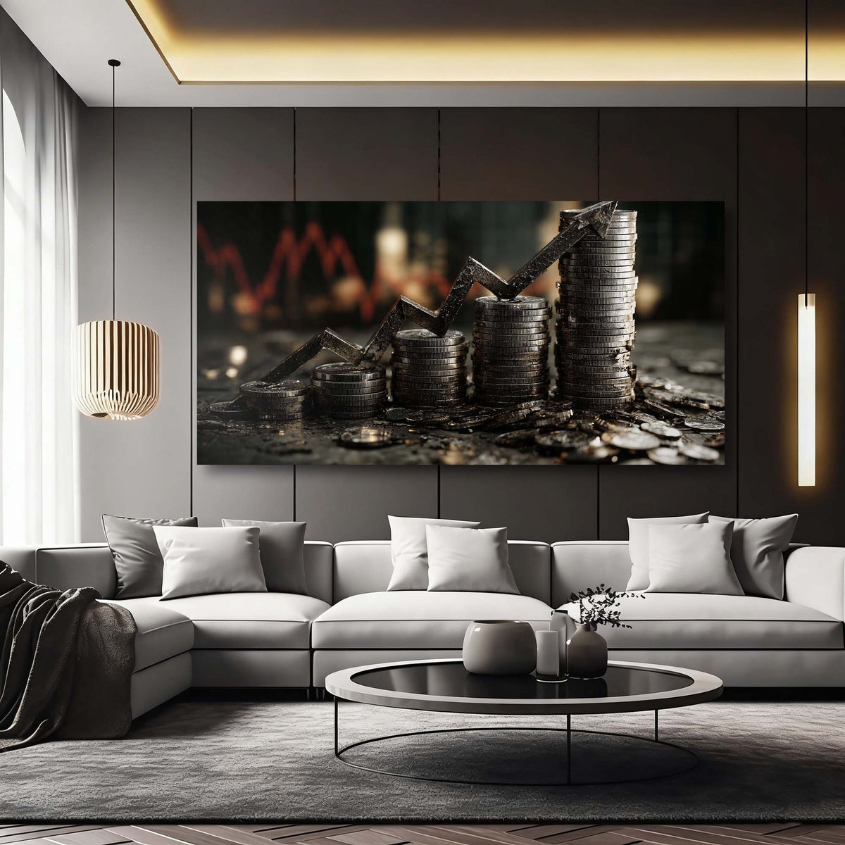 Red Abstract Wall Art Paintings Print Canvas Painting Prints Modern Artwork Office Living Room Over the Couch Bedroom Decor