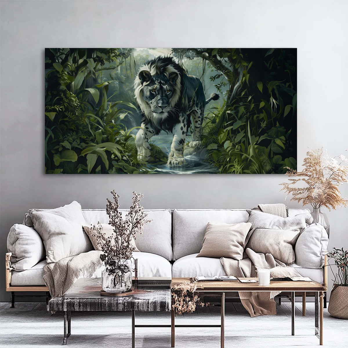 Black Mysterious Nature Wall Art for Living Room Canvas Painting Prints Artwork Family Bedroom Office Decor
