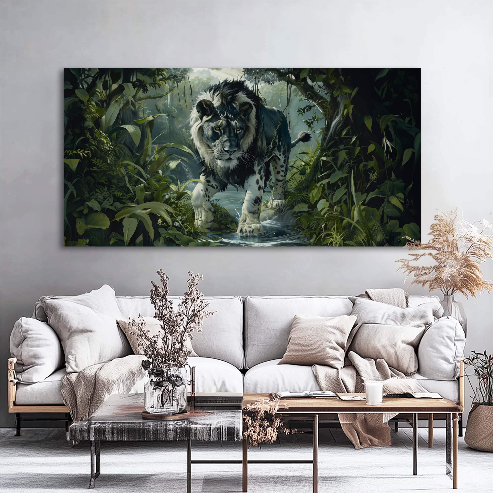 Black Mysterious Nature Wall Art for Living Room Canvas Painting Prints Artwork Family Bedroom Office Decor