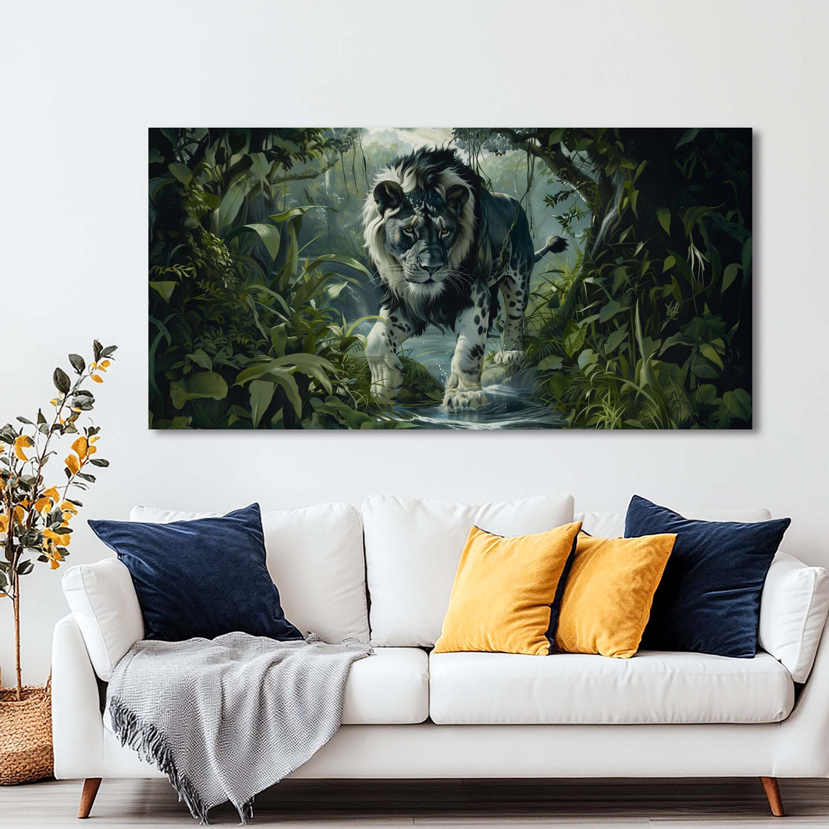 Black Mysterious Nature Wall Art for Living Room Canvas Painting Prints Artwork Family Bedroom Office Decor
