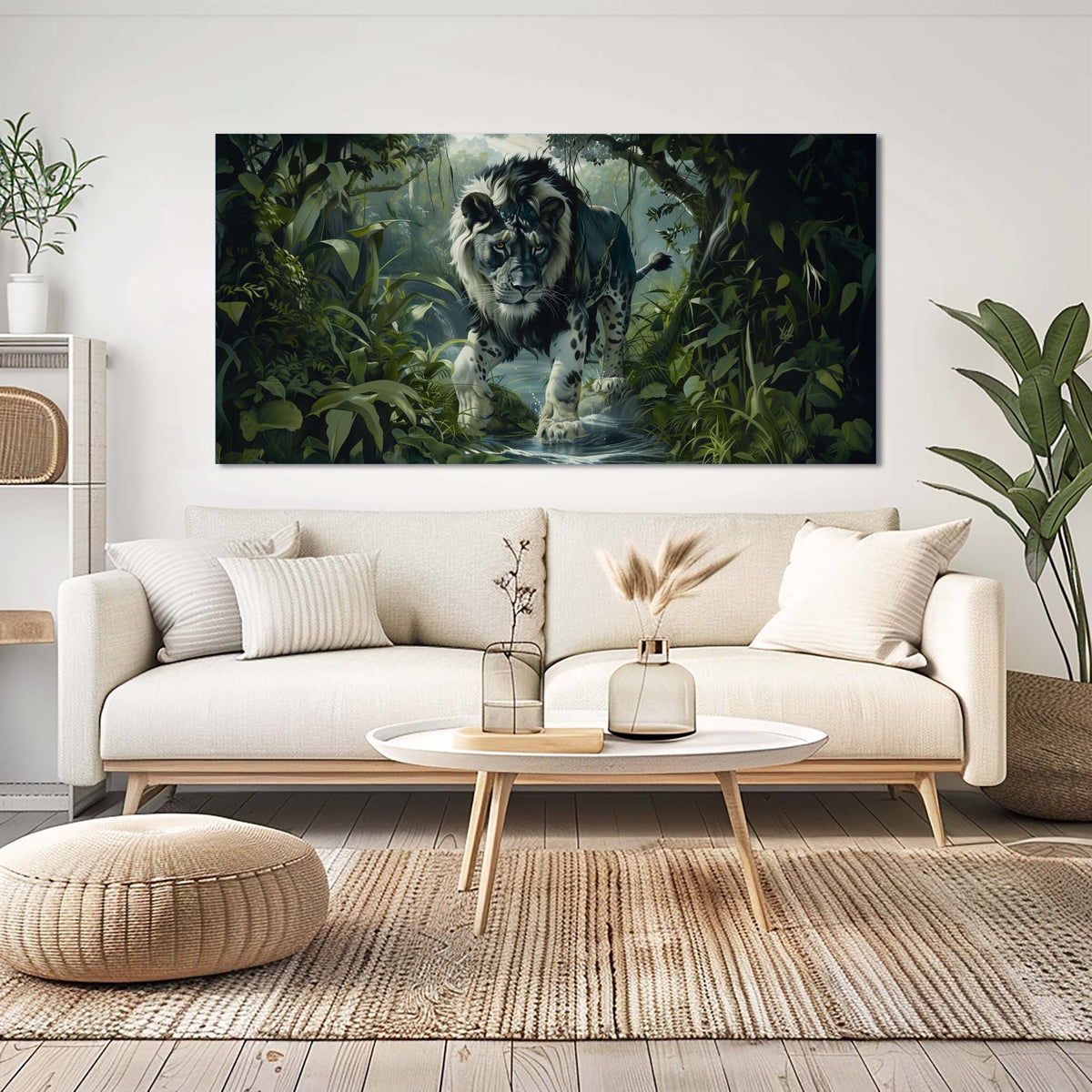 Black Mysterious Nature Wall Art for Living Room Canvas Painting Prints Artwork Family Bedroom Office Decor