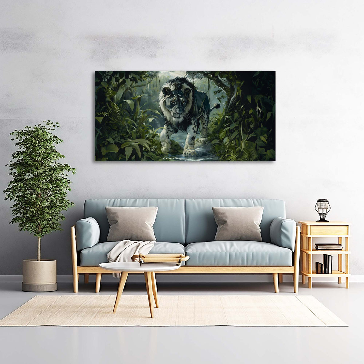 Black Mysterious Nature Wall Art for Living Room Canvas Painting Prints Artwork Family Bedroom Office Decor
