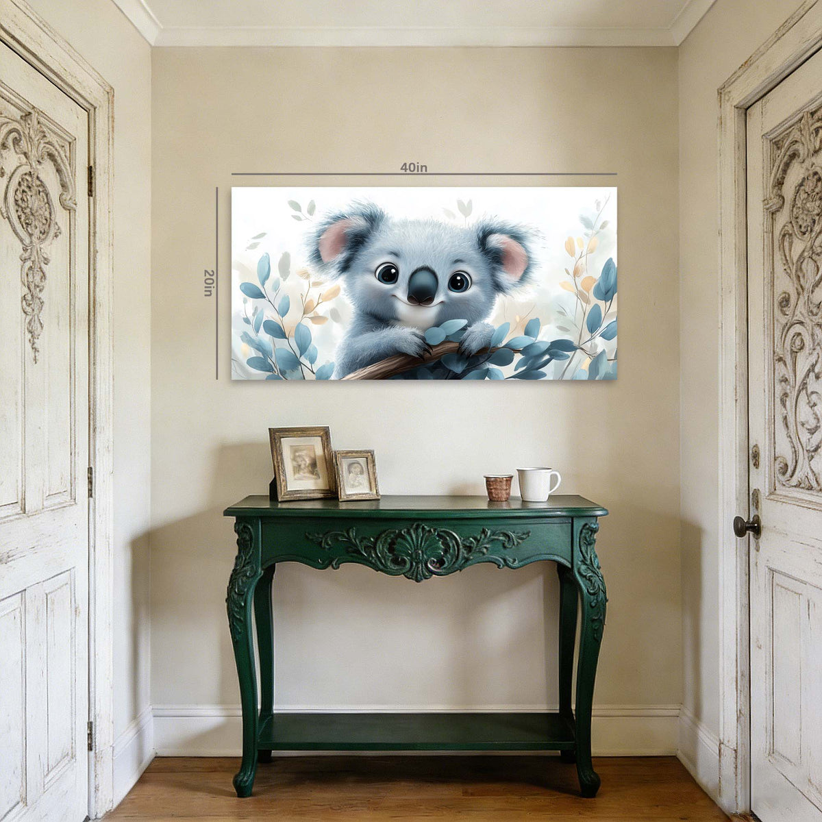 Green Wildlife Nature Wall Art Canvas Painting Prints Artwor Office Bedroom Living Room Decor