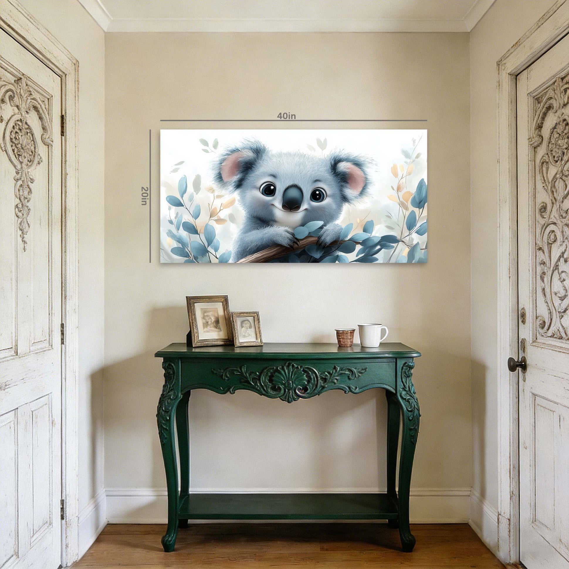 Green Wildlife Nature Wall Art Canvas Painting Prints Artwor Office Bedroom Living Room Decor