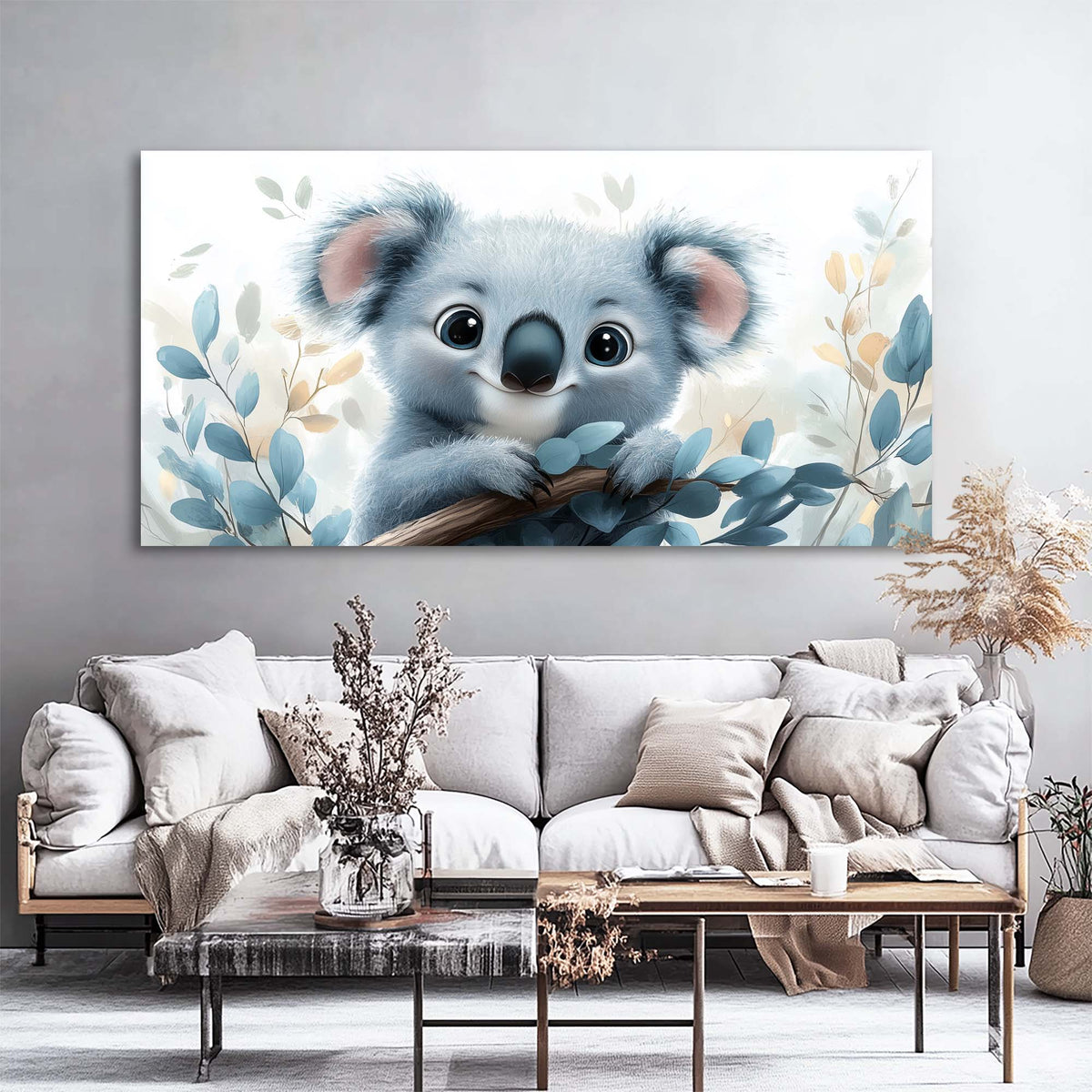 Green Wildlife Nature Wall Art Canvas Painting Prints Artwor Office Bedroom Living Room Decor