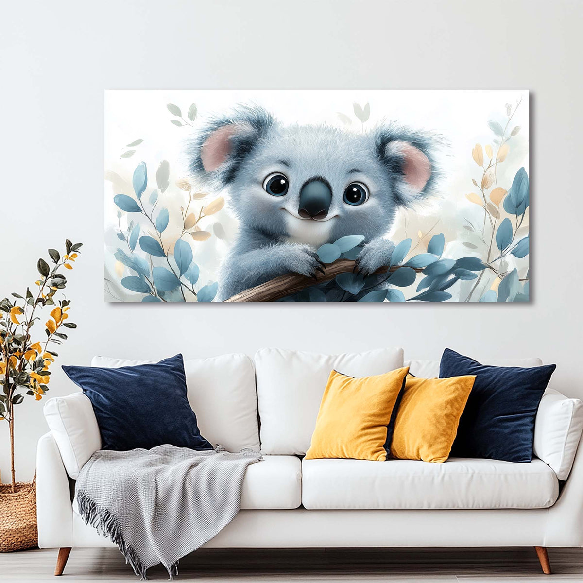 Green Wildlife Nature Wall Art Canvas Painting Prints Artwor Office Bedroom Living Room Decor