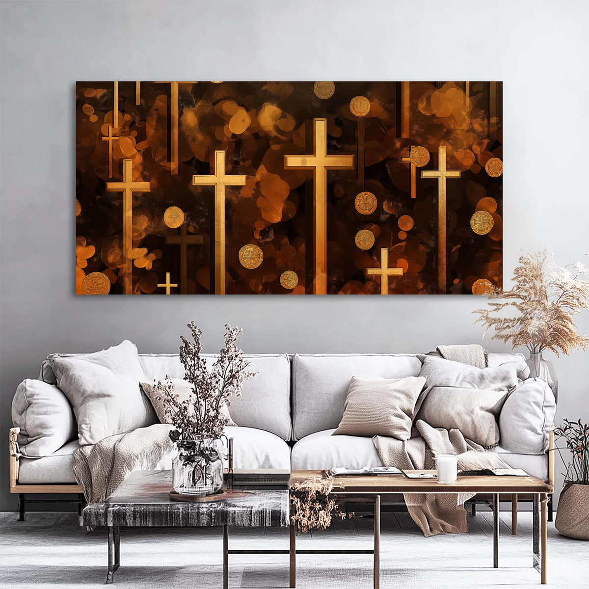 Red Mysterious Horror Wall Art Art Deco Painting Prints Canvas Artwork Living Room Family Bedroom Office Decor