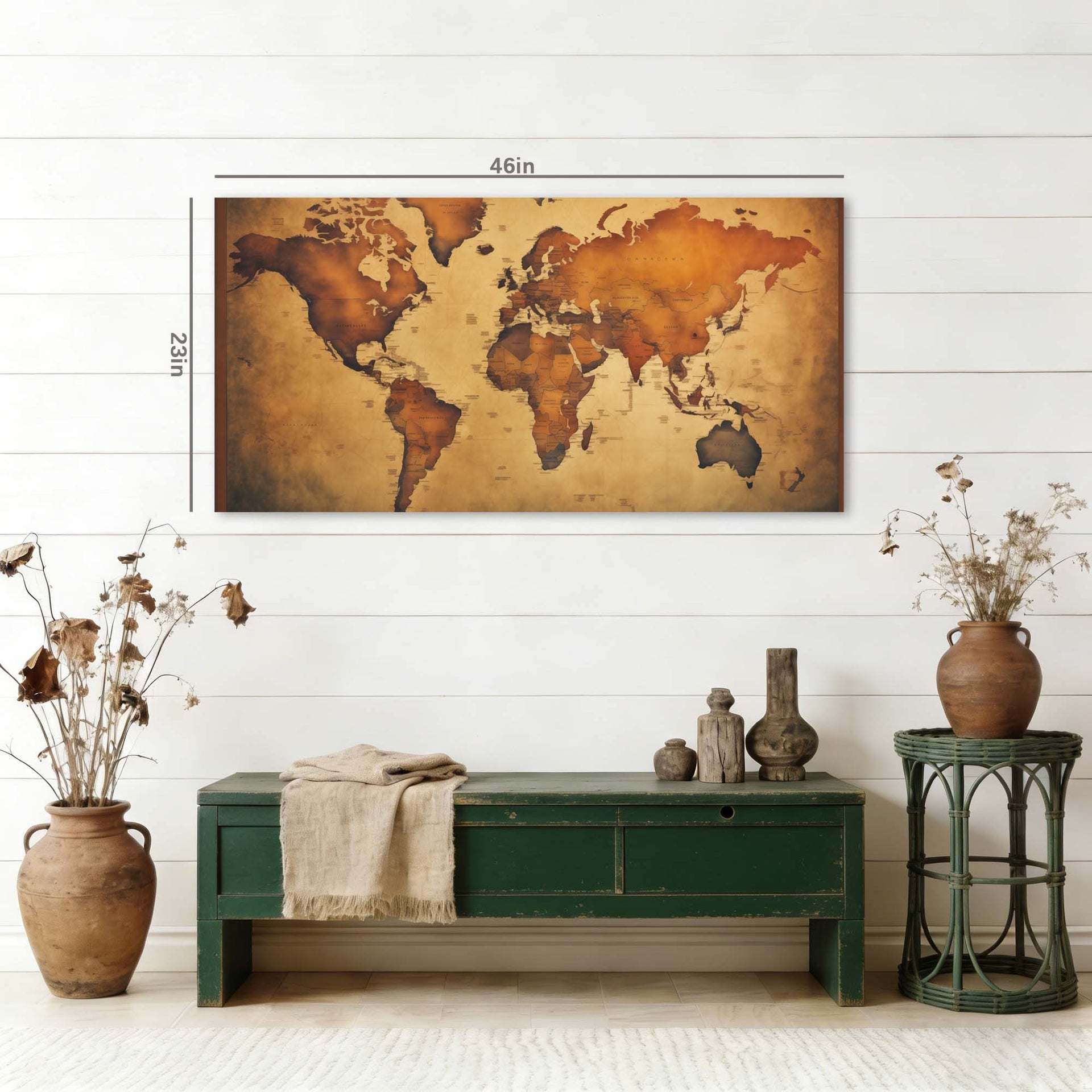 Brown Retro Nature Canvas Wall Art for Living Room Prints Artwork Bedroom Office Decor