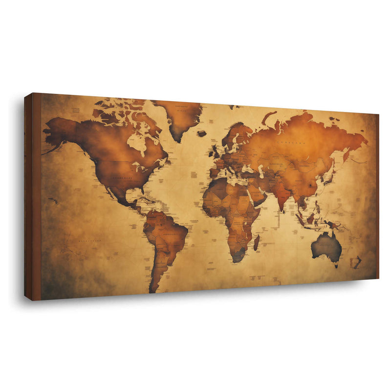 Brown Retro Nature Canvas Wall Art for Living Room Prints Artwork Bedroom Office Decor