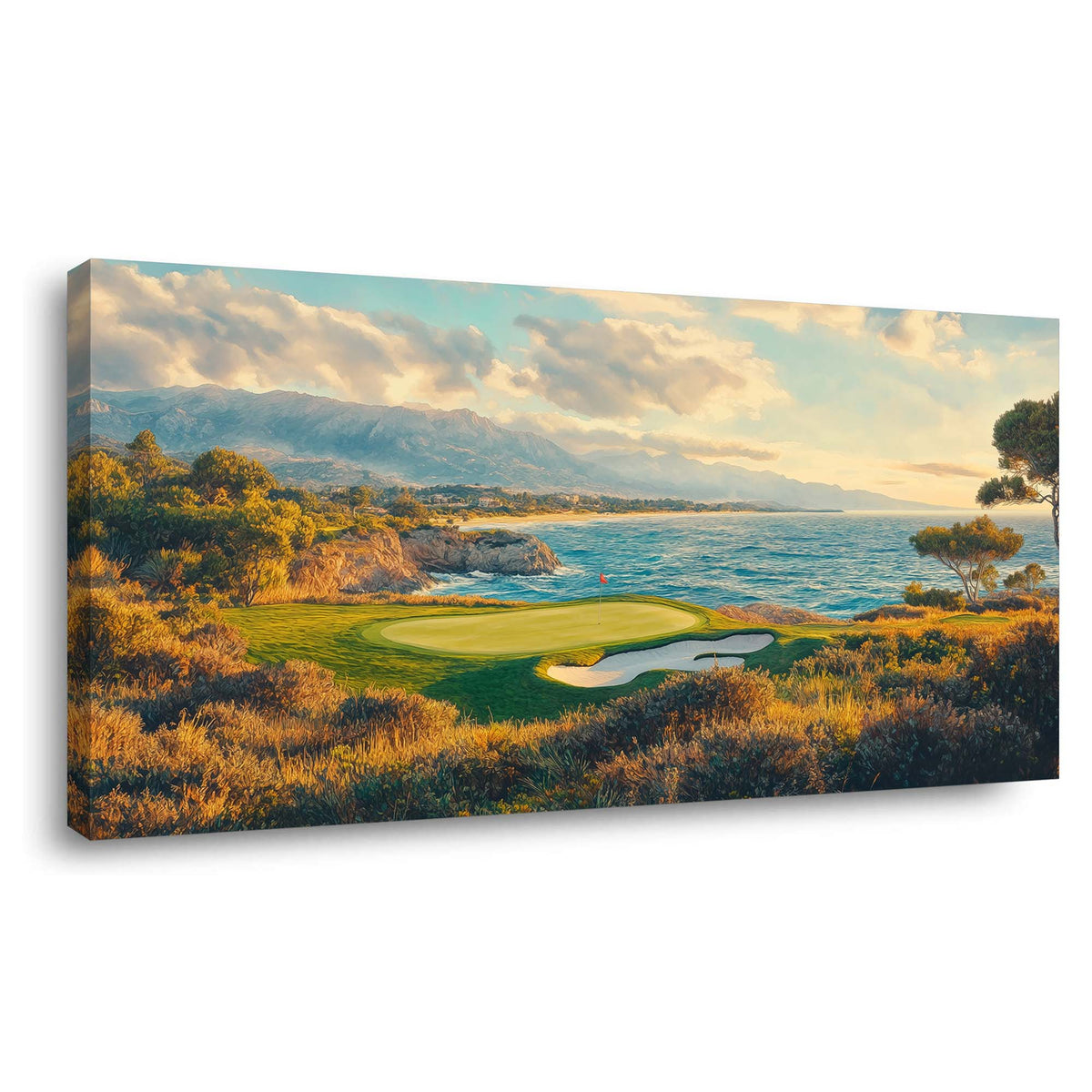 Brown Coastal Nature Wall Art for Living Room Canvas Painting Prints Artwork Family Bedroom Office Decor