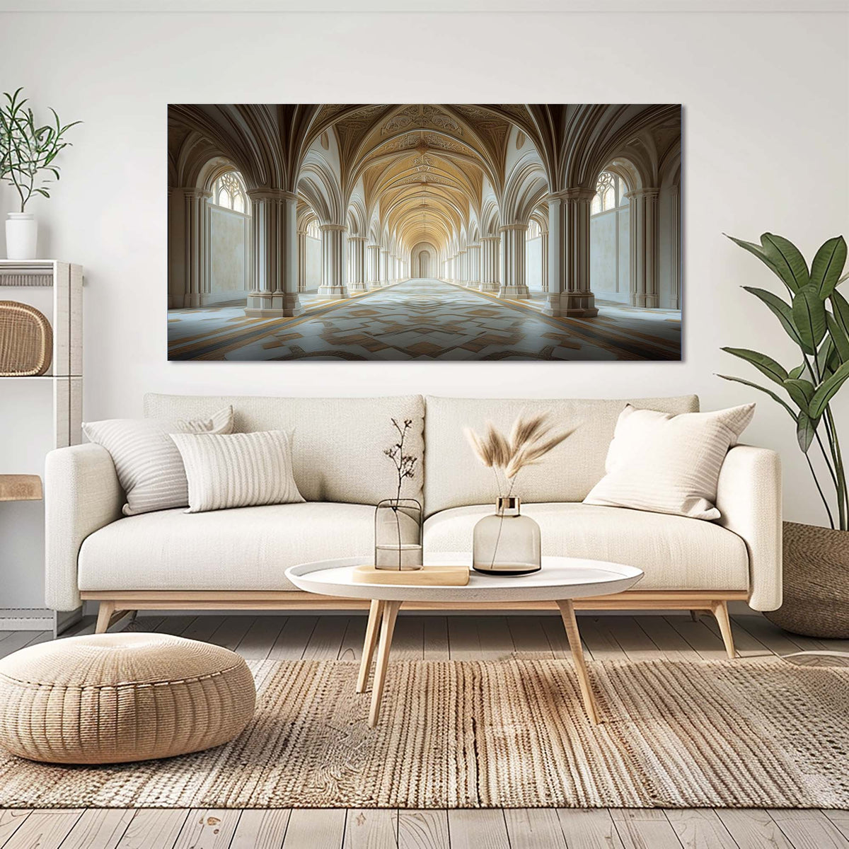 Gray Mysterious Horror Canvas Wall Art for Living Room Prints Artwork Bedroom Office Decor