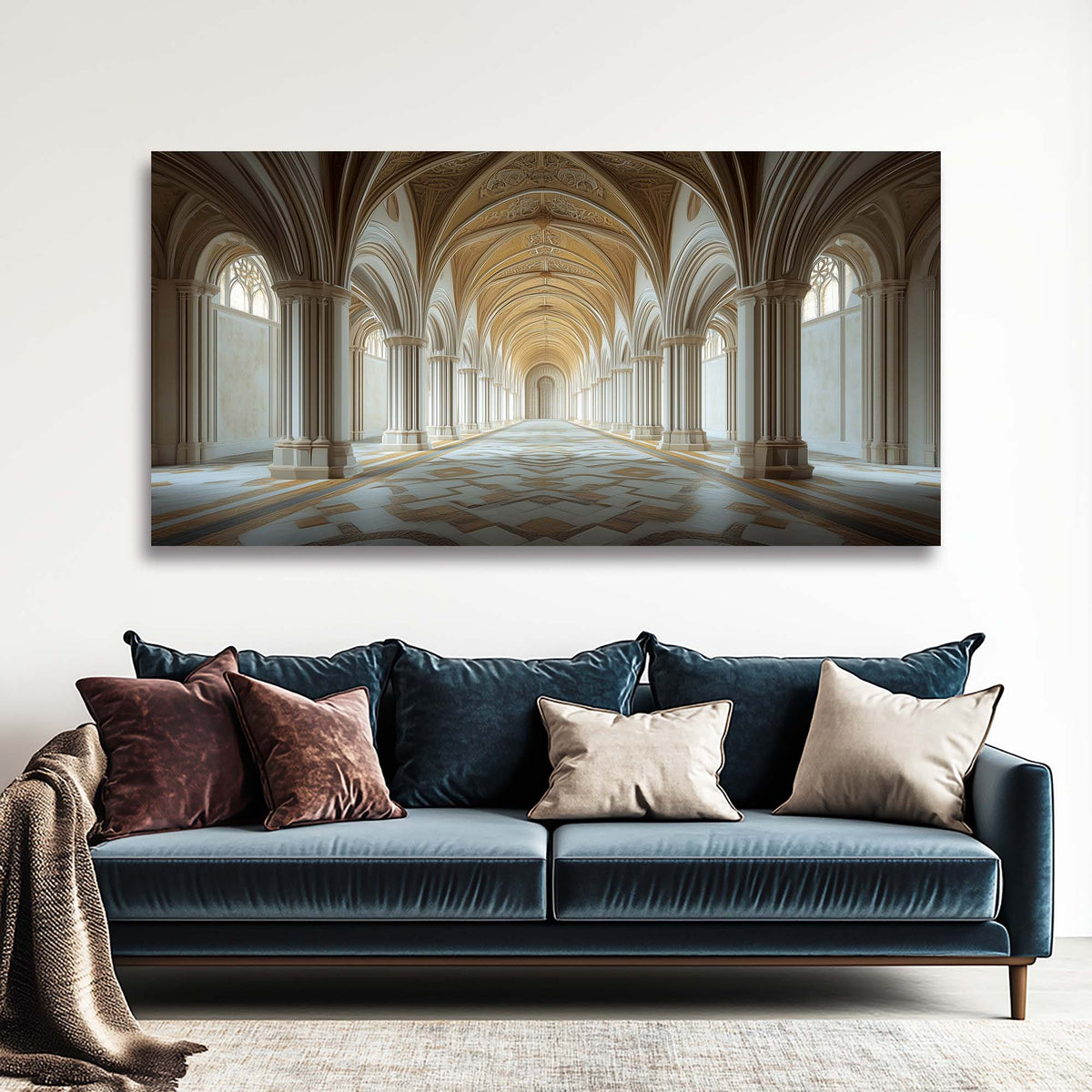Gray Mysterious Horror Canvas Wall Art for Living Room Prints Artwork Bedroom Office Decor